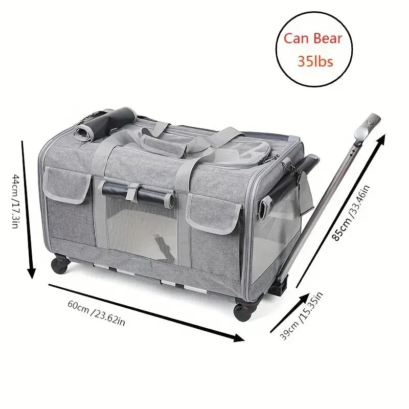 Extra Large Portable Pet Trolley Case-My Little Pet