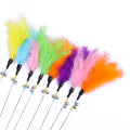 5 Cat Teaser Wand Set – Interactive Feather Toys with Bells-My Little Pet