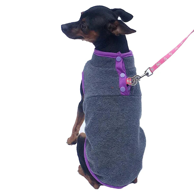 Warm Fleece Vest for Small Dogs - Suitable for Autumn, Winter, and Spring-My Little Pet