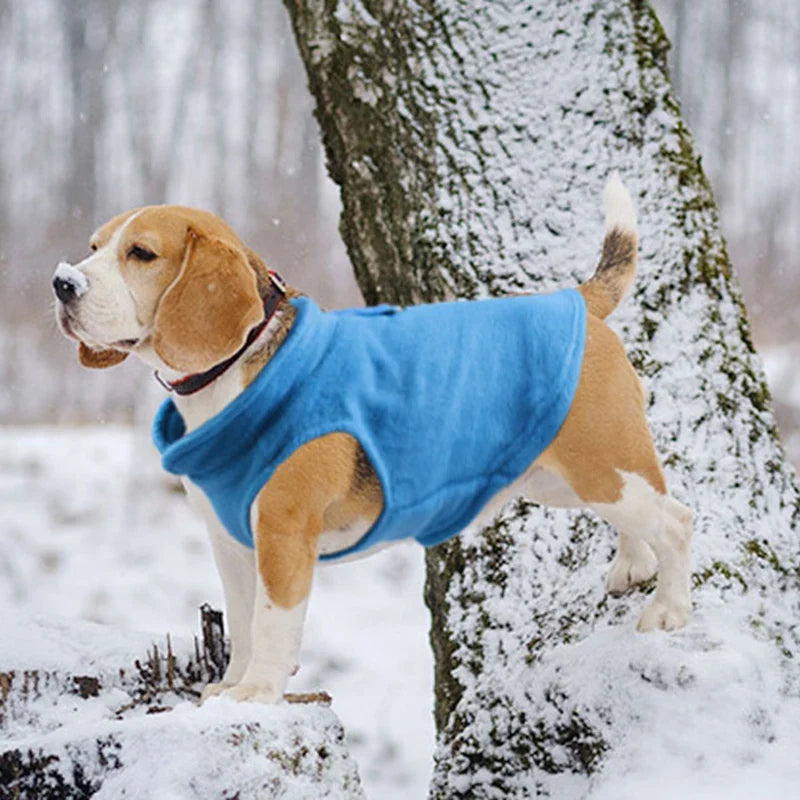 Fleece Dog Vest for Autumn/Winter - Suitable for Small to Medium Dogs-My Little Pet