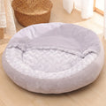 Cozy Round Pet Bed with Soft Fleece Lining-My Little Pet