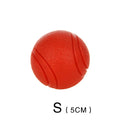 Durable Rubber Dog Ball - Bite-Resistant Toy for Puppies and Adult Dogs, Red, Available in Multiple Sizes-My Little Pet