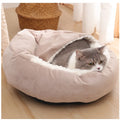 Cozy Round Pet Bed with Soft Fleece Lining-My Little Pet