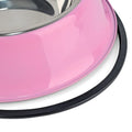 Multi-Colored, Stainless Steel Pet Bowls for Cats and Dogs-My Little Pet