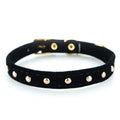 Elegant Velvet Cat Collar with Bell-My Little Pet
