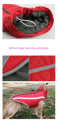 Reflective Waterproof Winter Dog Jacket for Large Breeds-My Little Pet
