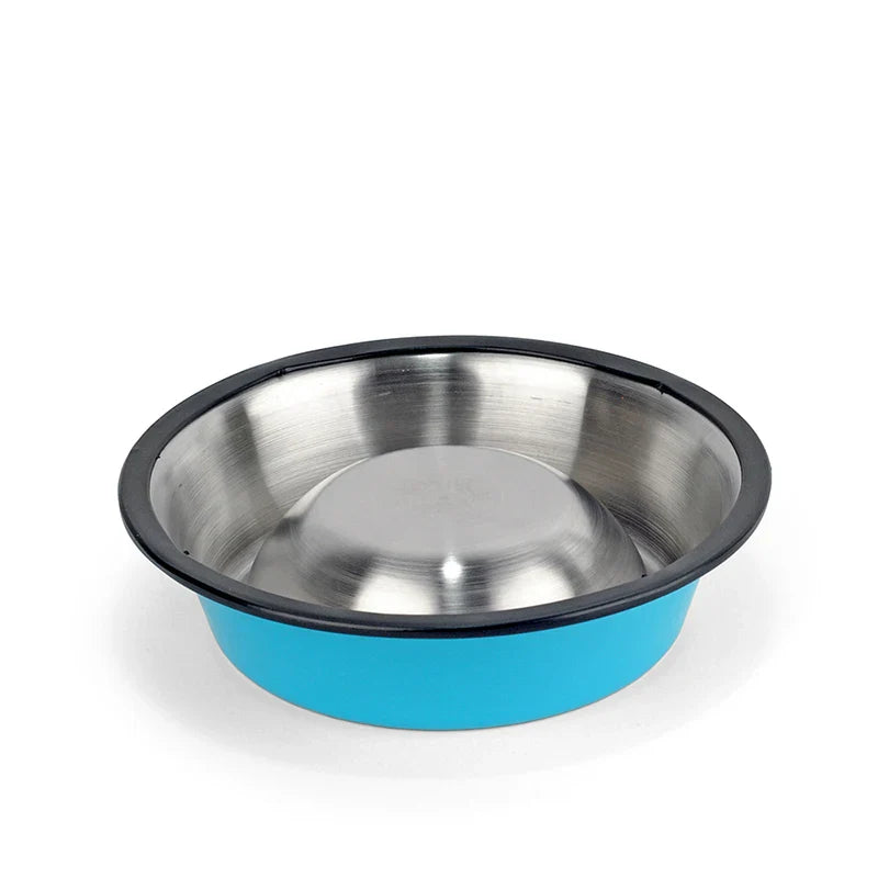 Multi-Colored, Stainless Steel Pet Bowls for Cats and Dogs-My Little Pet