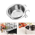 Stainless Steel Pet Bowl with Cage Hook for Dogs, Cats, and Birds-My Little Pet