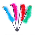5 Cat Teaser Wand Set – Interactive Feather Toys with Bells-My Little Pet