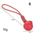 Durable Rubber Dog Ball - Bite-Resistant Toy for Puppies and Adult Dogs, Red, Available in Multiple Sizes-My Little Pet
