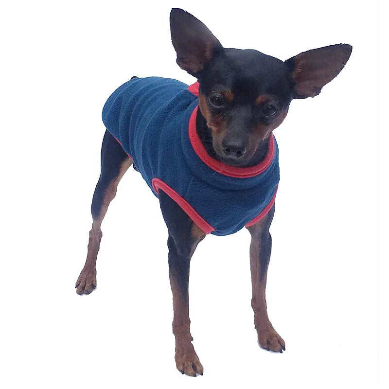 Warm Fleece Vest for Small Dogs - Suitable for Autumn, Winter, and Spring-My Little Pet
