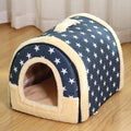 Comfortable Indoor Dog and Cat Bed with Removable Cushion and Non-Slip Base-My Little Pet