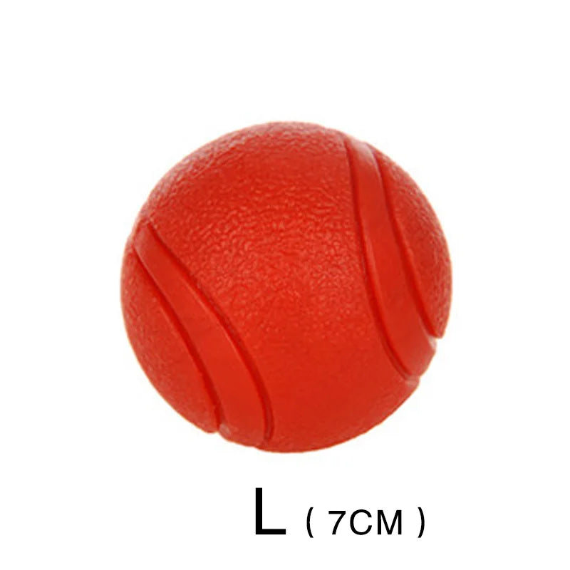 Durable Rubber Dog Ball - Bite-Resistant Toy for Puppies and Adult Dogs, Red, Available in Multiple Sizes-My Little Pet