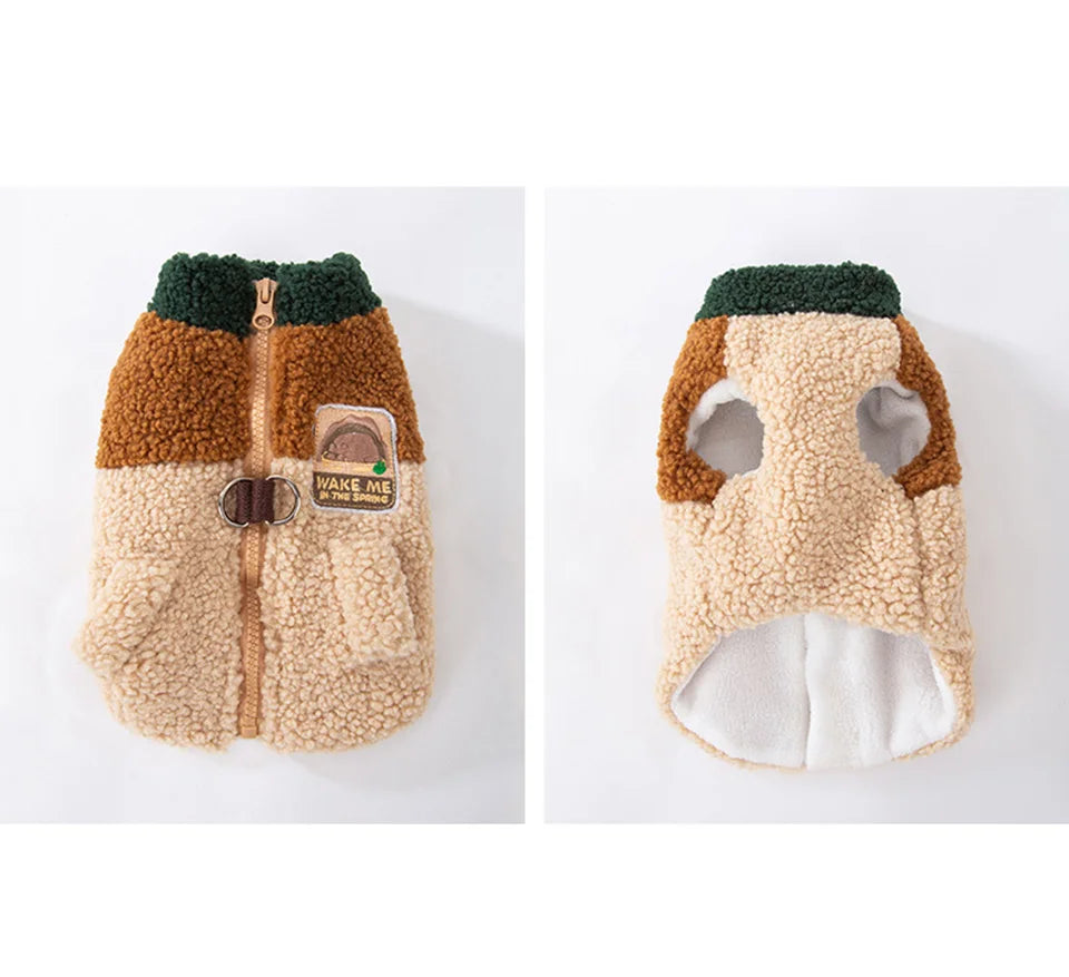 Cozy Brown Pet Jacket for Dogs - Autumn & Winter Wear-My Little Pet