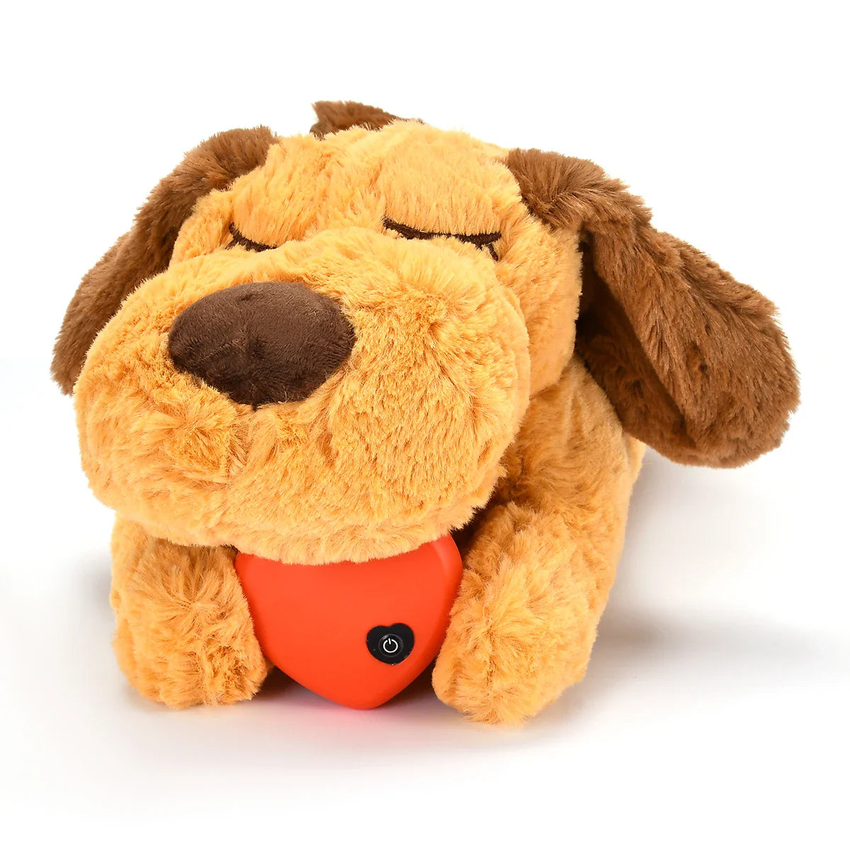 Comforting Heartbeat Plush Dog Toy for Anxiety Relief and Chew Training-My Little Pet