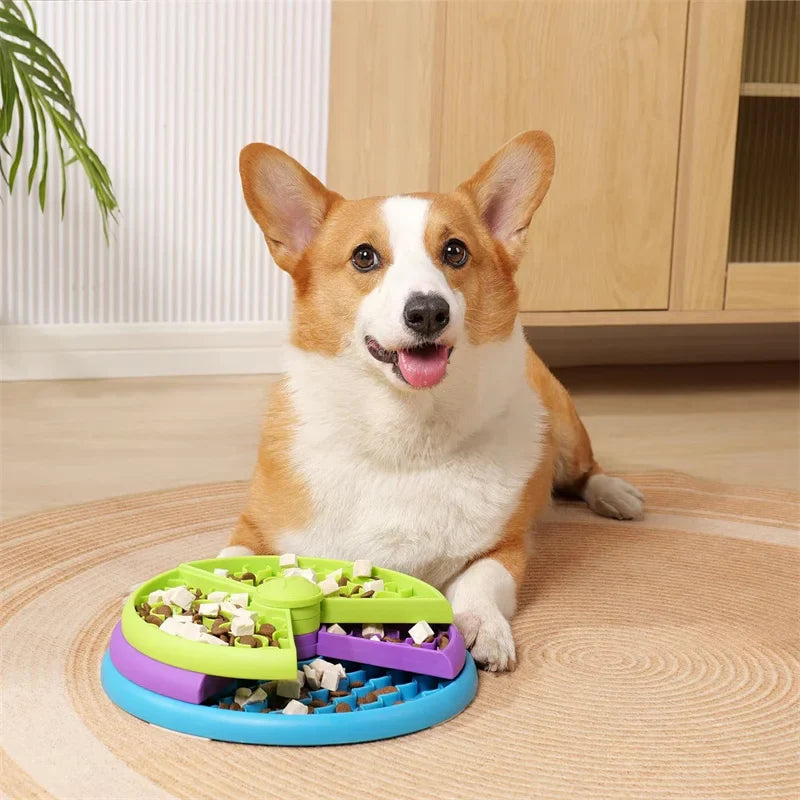 Interactive 3-Layer Dog Puzzle Feeder for Slow Eating and Brain Stimulation-My Little Pet