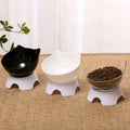 Ergonomic Non-Slip Cat Bowl with Elevated Design for Neck Protection-My Little Pet