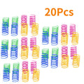 Colorful Plastic Spiral Spring Cat Toys - Interactive Bouncing Pet Play Accessories-My Little Pet