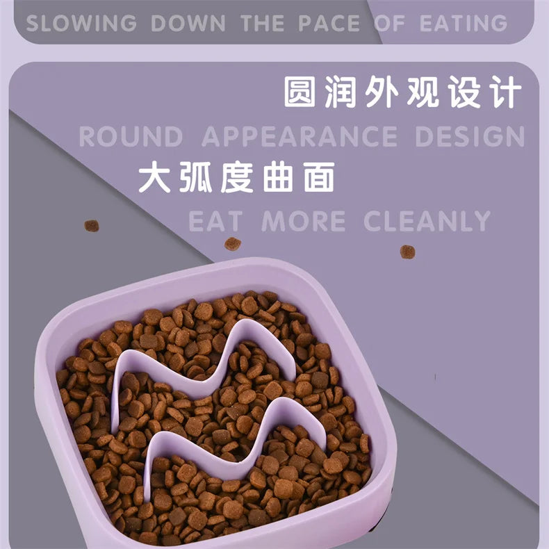 Anti-Choking Slow Feeder Bowl for Dogs and Cats-My Little Pet
