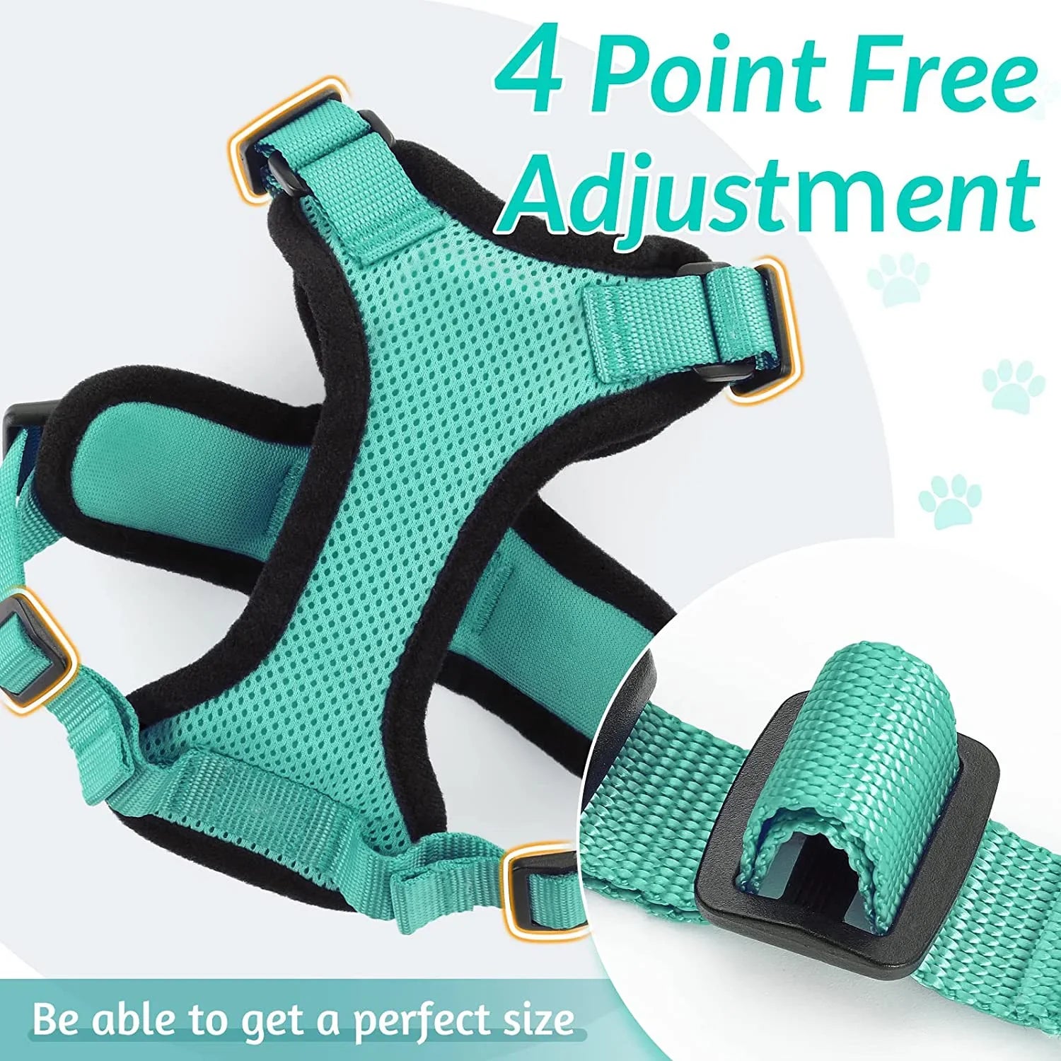 Escape-Proof Cat Harness and Leash – Soft Adjustable Vest for Walking-My Little Pet