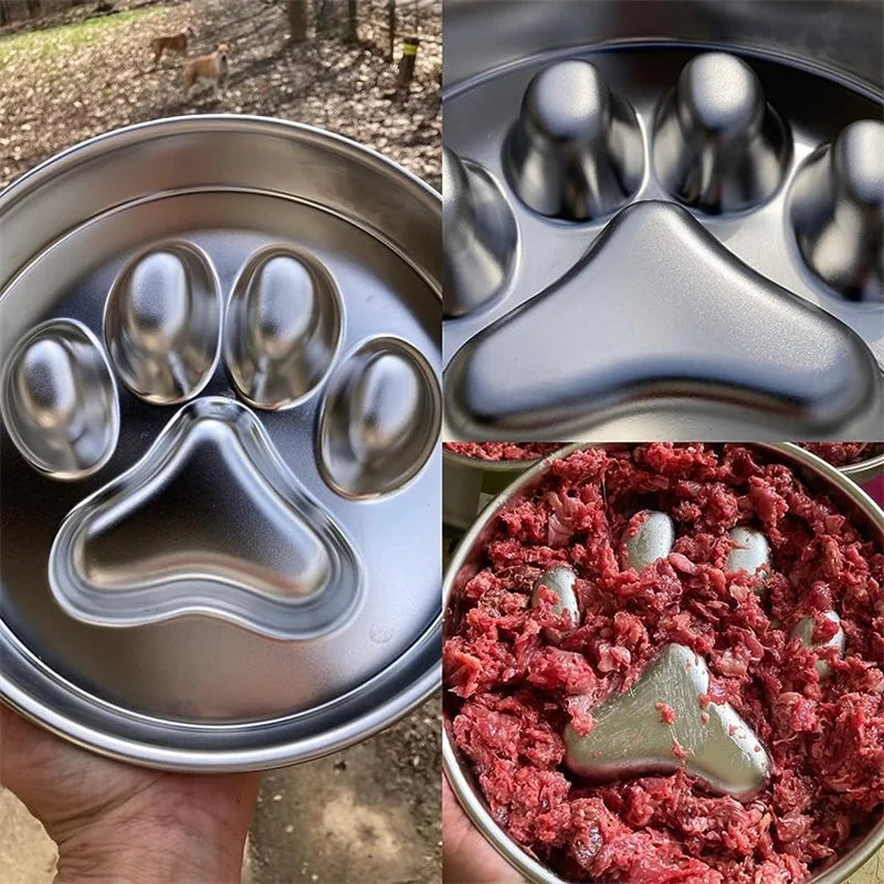 Anti-Choking Slow Feeder Dog Bowl in Stainless Steel-My Little Pet