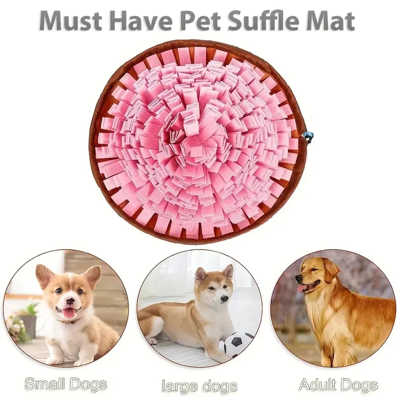 Foldable Felt Snuffle Mat for Dogs - Interactive Slow Feeding Training Toy-My Little Pet