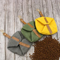 Foldable Canvas Dog Bowl for Travel - Large Capacity-My Little Pet