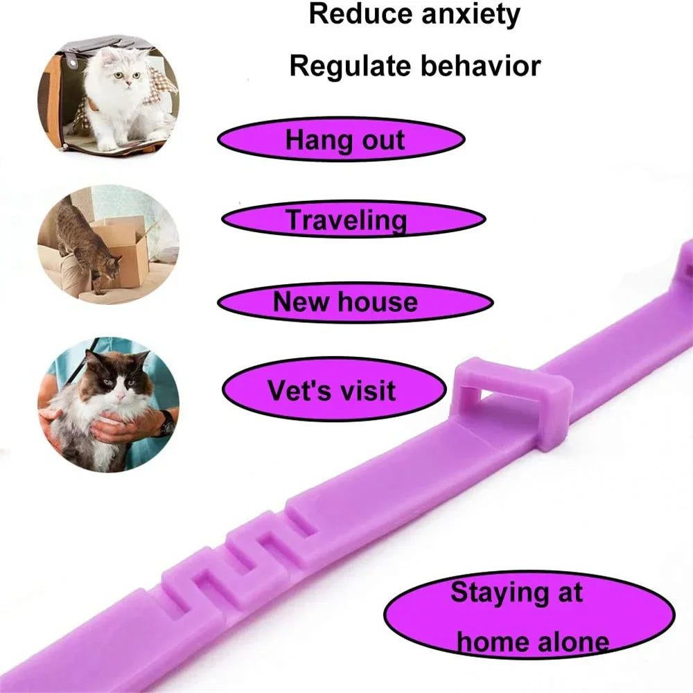 Adjustable Calming Collar for Cats and Dogs - Natural Anxiety Relief with Essential Oils-My Little Pet