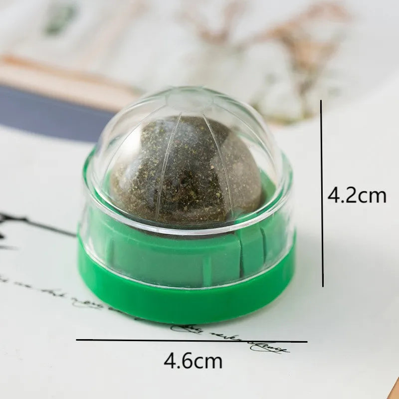 Feather Catnip Ball Toy for Cats - Enhances Digestion and Dental Health-My Little Pet