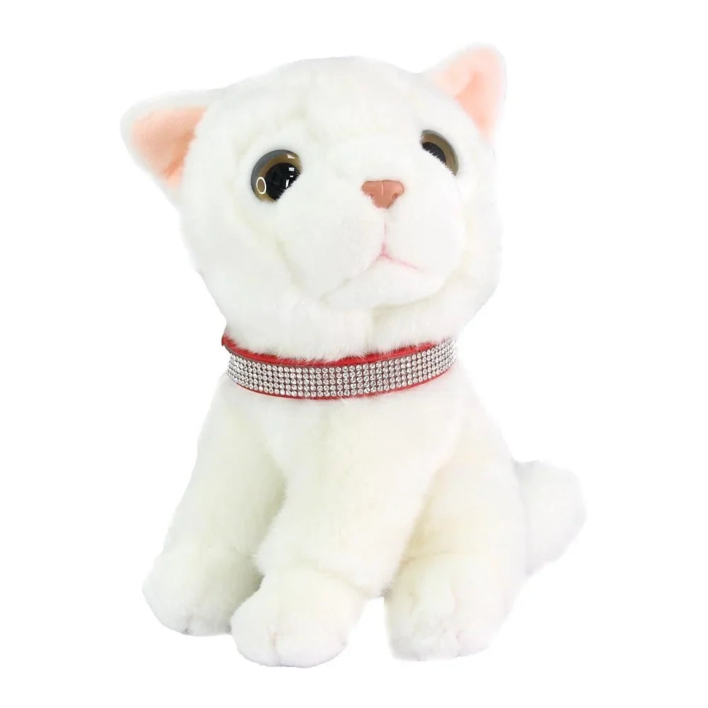 Elegant Rhinestone Leather Pet Collar-My Little Pet