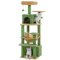 Deluxe Cat Tree Tower for Large Cats - 136cm Height with Hammocks, Condos, and Scratching Posts-My Little Pet