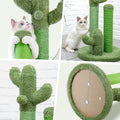 Cactus Cat Scratching Post with 3 Poles and Interactive Dangling Ball-My Little Pet