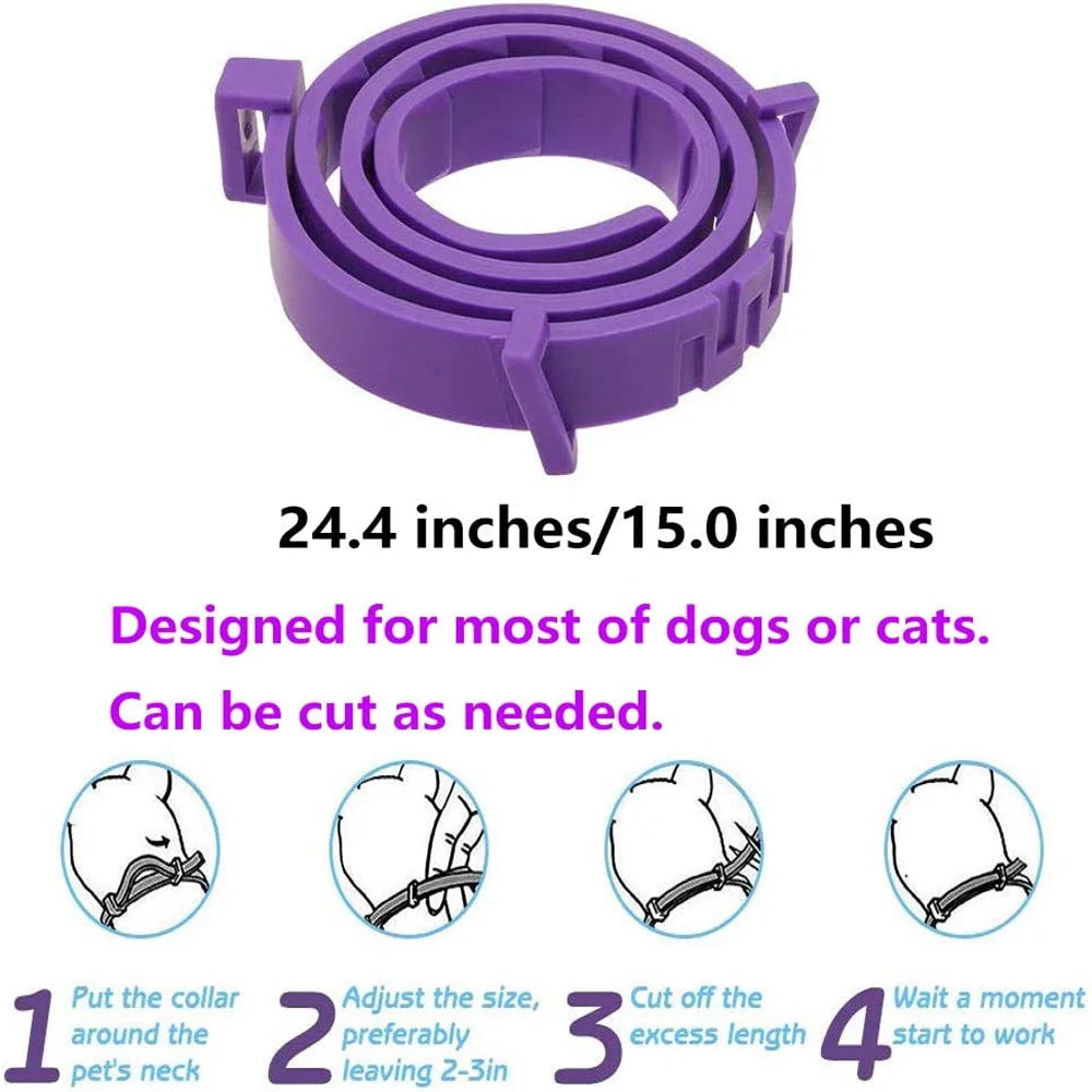 Adjustable Calming Collar for Cats and Dogs - Natural Anxiety Relief with Essential Oils-My Little Pet