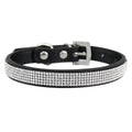Elegant Rhinestone Leather Pet Collar-My Little Pet