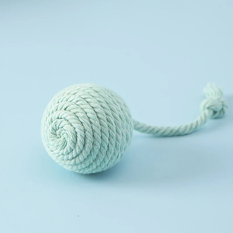 Colorful Cotton Rope Ball Toy for Cats and Dogs-My Little Pet