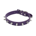Adjustable PU Leather Spiked Pet Collar - Punk Rivet Design for Cats & Small Dogs-My Little Pet