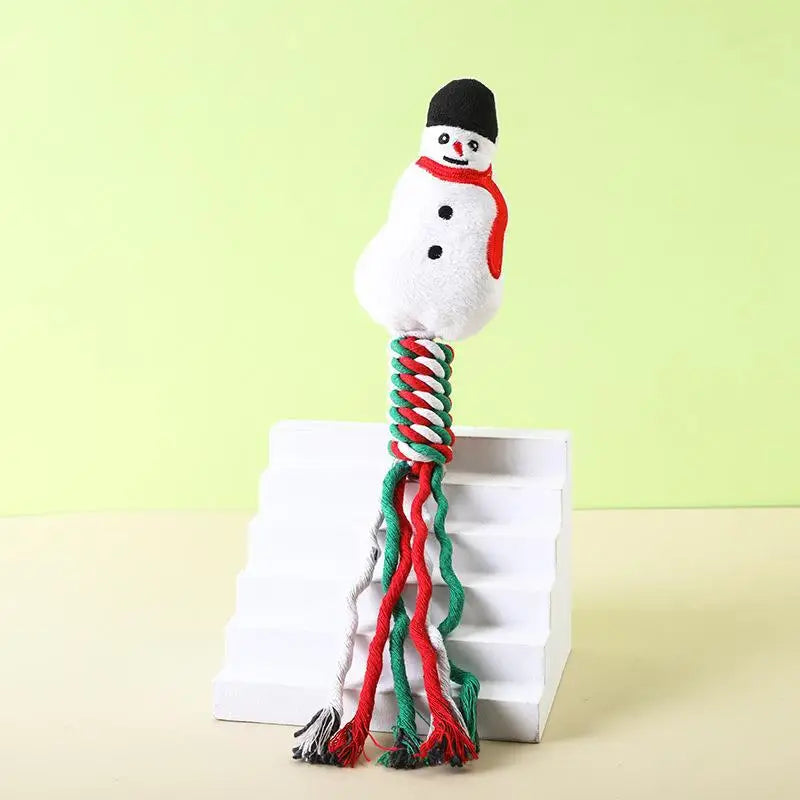 Christmas Themed Dog Rope Toys for Puppies and Dogs-My Little Pet