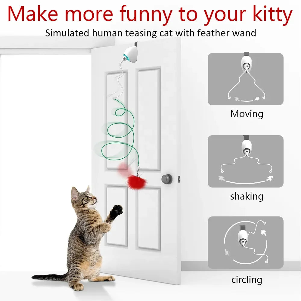Electric Cat Toy - Interactive Automatic Teaser with Motion Modes-My Little Pet