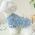 Cozy Winter Sweater for Small to Medium Dogs - Solid Color, Cotton-My Little Pet