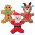 Christmas Themed Plush Dog Toys - Squeaky, Soft, and Fun-My Little Pet