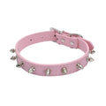 Adjustable PU Leather Spiked Pet Collar - Punk Rivet Design for Cats & Small Dogs-My Little Pet