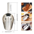 Stainless Steel Pet Food Scoop - Dual Material Design for Versatility-My Little Pet