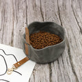 Foldable Canvas Dog Bowl for Travel - Large Capacity-My Little Pet