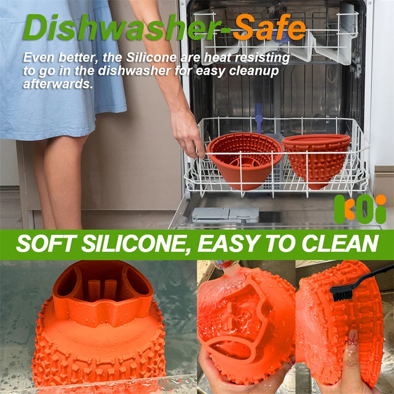 Silicone Slow Feeder for Pets - Anti-Choke Licking Pad for Cats and Dogs-My Little Pet