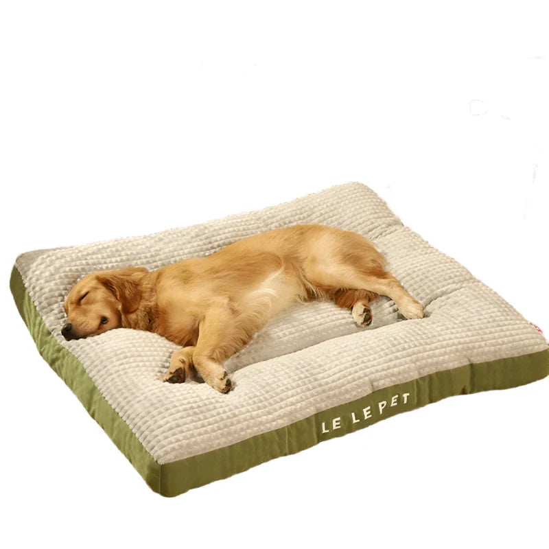 Warm Dog Sleeping Bed – Soft Fleece Pet Blanket & Detachable Cushion for Dogs & Cats-My Little Pet