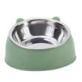 Non-Slip Cat Bowl with Stainless Steel Insert – Cute Ear Design-My Little Pet