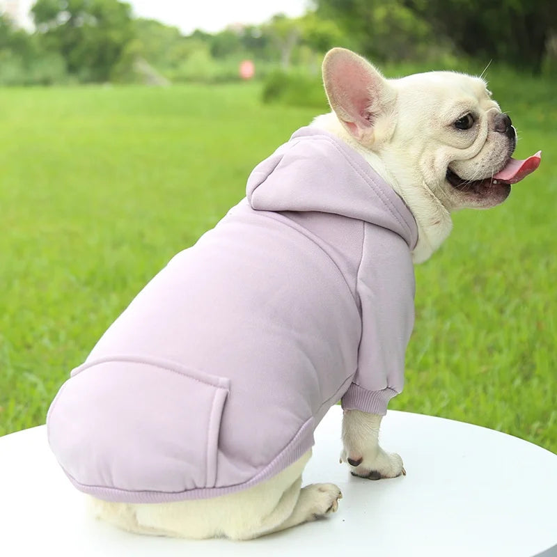 Cozy Fleece Hooded Sweatshirt for Dogs-My Little Pet