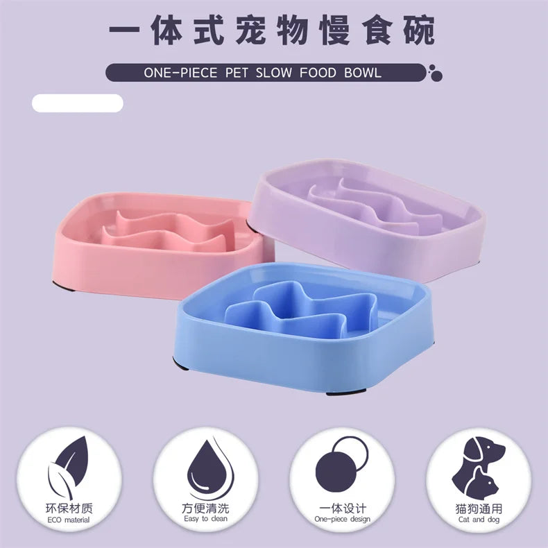 Anti-Choking Slow Feeder Bowl for Dogs and Cats-My Little Pet