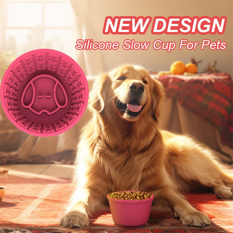 Silicone Slow Feeder for Pets - Anti-Choke Licking Pad for Cats and Dogs-My Little Pet