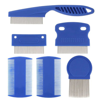 6-Piece Professional Pet Grooming Comb Set for Dogs and Cats-My Little Pet